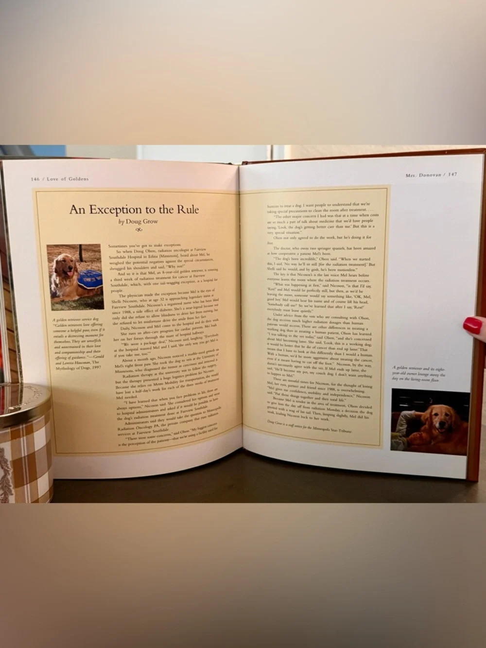 3 Dog Books/Bookmark~Love of Goldens, 101 Uses for a Golden, What Dogs Teach Us